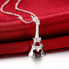 silver pendant tower shaped insets collier femme margarida smtn701 J4U66