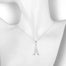 silver pendant tower shaped insets collier femme margarida smtn701 J4U66