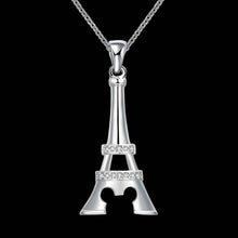 silver pendant tower shaped insets collier femme margarida smtn701 J4U66