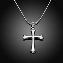 silver plated necklaces for women cross collares jewelry european style smtn20 J4U66