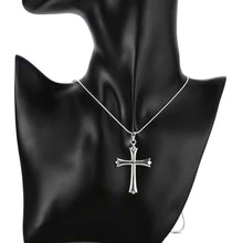 silver plated necklaces for women cross collares jewelry european style smtn20 J4U66
