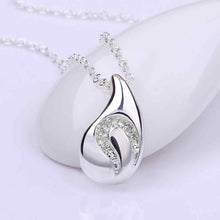 silver plated necklaces amp pendants germination of seeds gargantilha love J4U66