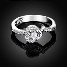 silver plated wedding ring strawberry blue anel masculino diy hbr335 J4U66