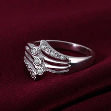 silver rings for men three line and wing aliancas men jewelry hbr03 J4U66