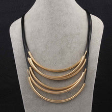 women necklace multilayer black line statement collares women jewelry display hbn13 J4U66