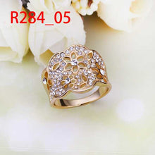 18k gold plated engagement ring hollow out opal accessories hbr23 J4U66