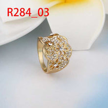 18k gold plated engagement ring hollow out opal accessories hbr23 J4U66