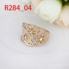 18k gold plated engagement ring hollow out opal accessories hbr23 J4U66