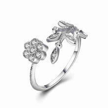 sterling silver engagement rings flowers opposition anel masculino jewellery hbr13 J4U66