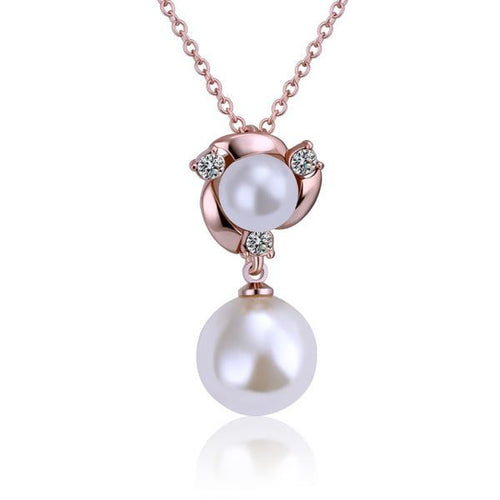 acessorios para mulher necklaces twin pearcollares populares floating charms hbn050 J4U66