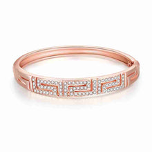 trendy 18k gold plating letter shaped inlay crystal men bracelet prices in euros J4U66
