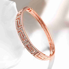 trendy 18k gold plating letter shaped inlay crystal men bracelet prices in euros J4U66