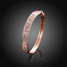 trendy 18k gold plating letter shaped inlay crystal men bracelet prices in euros J4U66