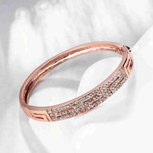 trendy 18k gold plating letter shaped inlay crystal men bracelet prices in euros J4U66