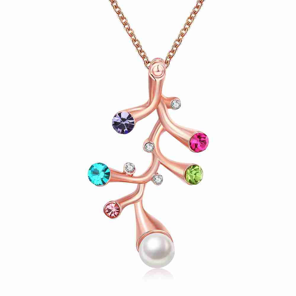 trendy 18k gold plating necklaces amp pendants color silvercolar feminino wedding decoration J4U66