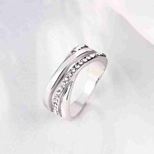 trendy 18k gold plating rings for women inlaid crystal bridge opal J4U66