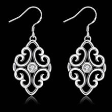 trendy silver plated earing geometric beans cufflinks jewerly accessories J4U66
