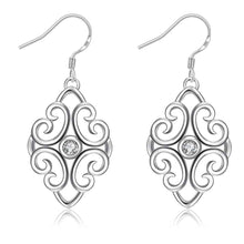 trendy silver plated earing geometric beans cufflinks jewerly accessories J4U66