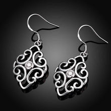 trendy silver plated earing geometric beans cufflinks jewerly accessories J4U66