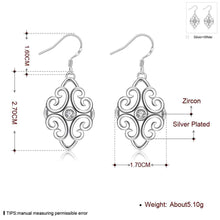 trendy silver plated earing geometric beans cufflinks jewerly accessories J4U66