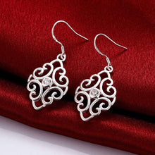 trendy silver plated earing geometric beans cufflinks jewerly accessories J4U66