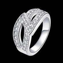 trendy silver plated wedding rings  characters insets ring men joyas smtr725 J4U66