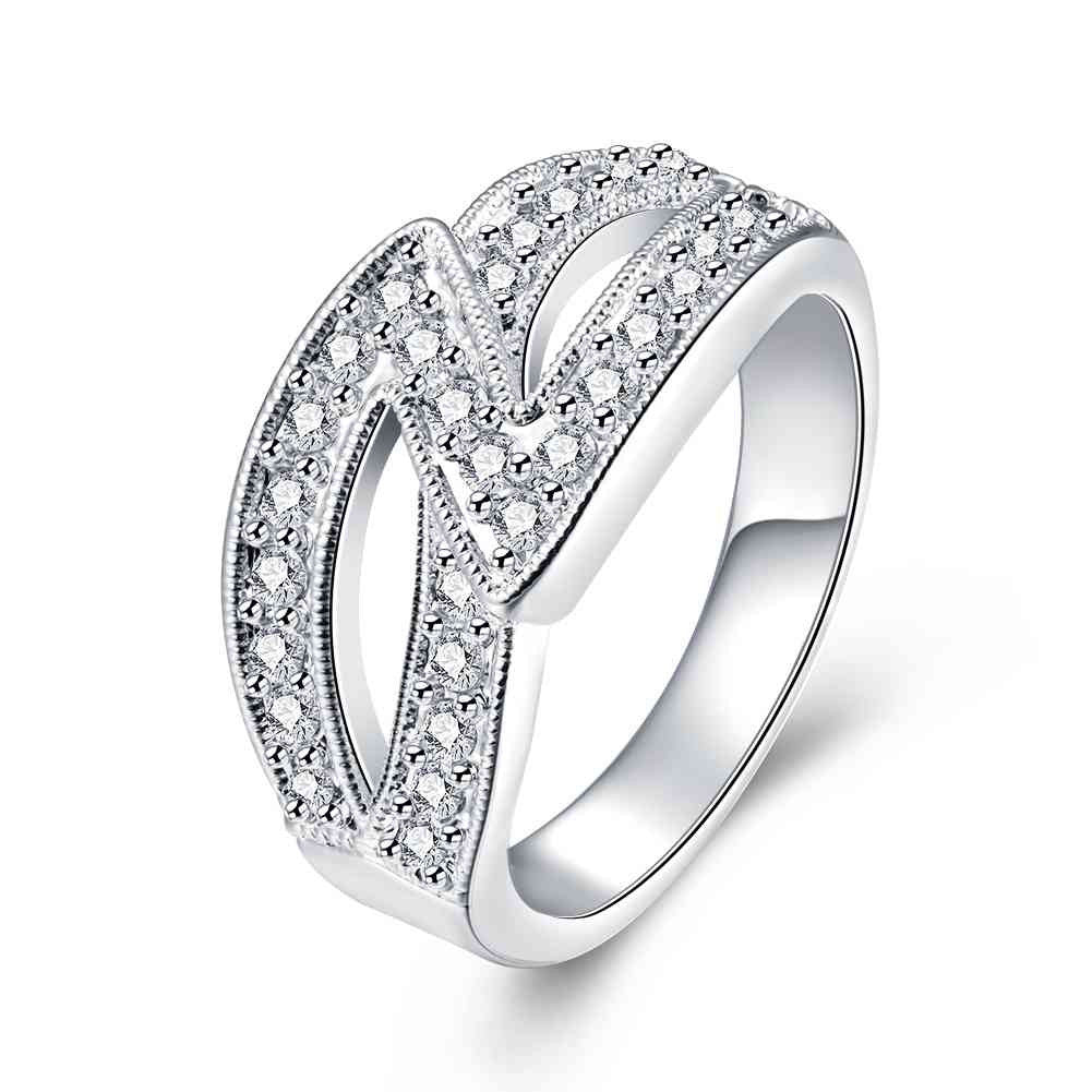 trendy silver plated wedding rings  characters insets ring men joyas smtr725 J4U66