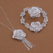 vintage love silver plated jewelry set sets for women wedding jewelry hbs01 J4U66
