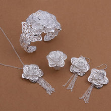 vintage love silver plated jewelry set sets for women wedding jewelry hbs01 J4U66
