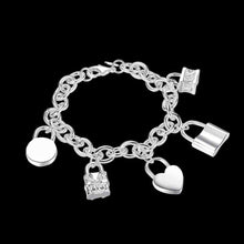 vintage love silver pulseras five lock one direction bijoux women smth15 J4U66