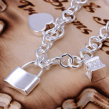 vintage love silver pulseras five lock one direction bijoux women smth15 J4U66