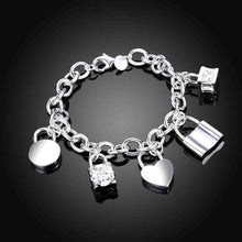 vintage love silver pulseras five lock one direction bijoux women smth15 J4U66