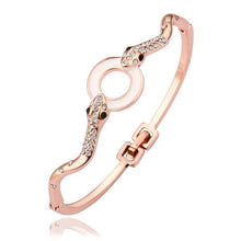 g18k gold plated bangles round buckle women pulseras ruby jewelry hbz004 J4U66