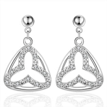 gsilver earrings for women inlaid stone stud kupe sport hbe17 J4U66