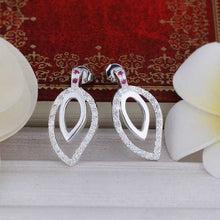gsilver earrings for women inlaid stone stud kupe sport hbe17 J4U66