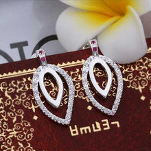 gsilver earrings for women inlaid stone stud kupe sport hbe17 J4U66