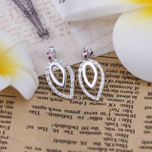 gsilver earrings for women inlaid stone stud kupe sport hbe17 J4U66