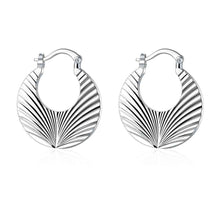 gsilver plated earings sectorclip orecchini bijoux women smte J4U66