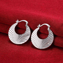 gsilver plated earings sectorclip orecchini bijoux women smte J4U66
