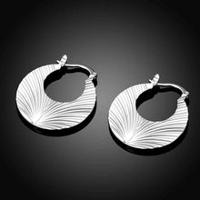gsilver plated earings sectorclip orecchini bijoux women smte J4U66