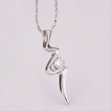 18k gold plating necklace inlaid crystal bow collier femme wedding J4U66