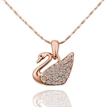 18k gold plating necklaces white swan colares bijoux hbn01 J4U66