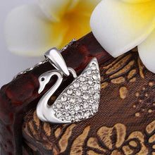 18k gold plating necklaces white swan colares bijoux hbn01 J4U66