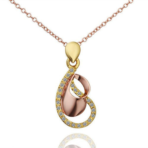 18k real gold plated pendants love beads vintage necklace collier plastron hbn05 J4U66