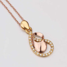 18k real gold plated pendants love beads vintage necklace collier plastron hbn05 J4U66
