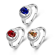 silver engagement rings oval stone hollow package ring men collier plastron femme hbr33 J4U66