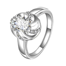 silver engagement rings oval stone hollow package ring men collier plastron femme hbr33 J4U66