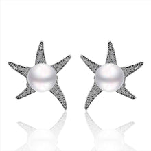 silver earring beads heart imitation pearl stud cuff wedding hbe2 J4U66