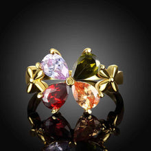 18k gold plating rings for men fourcolor flowers aliancas summer jewelry hbr177 J4U66