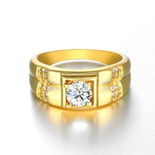 austrian crystal wedding rings magic anel de ouro horloge skgr12 J4U66